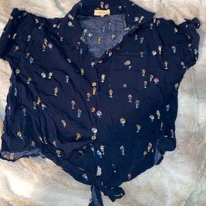 Button Up Ice Cream Shirt